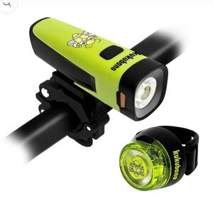Green Bicycle Light Set